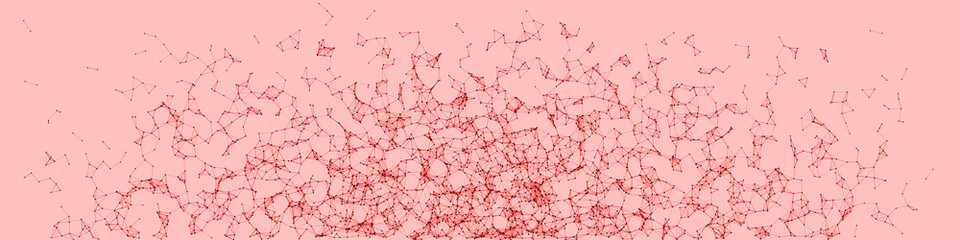 Network Mesh Procedural Art background illustration