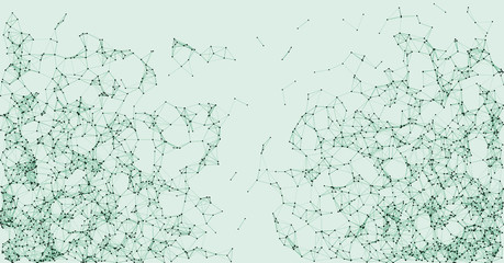 Network Mesh Procedural Art background illustration