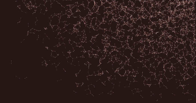 Network Mesh Procedural Art background illustration