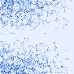 Network Mesh Procedural Art background illustration