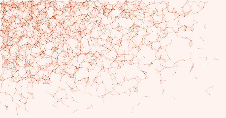 Network Mesh Procedural Art background illustration