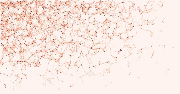 Network Mesh Procedural Art background illustration