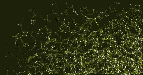 Network Mesh Procedural Art background illustration