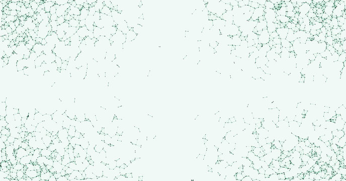 Network Mesh Procedural Art background illustration
