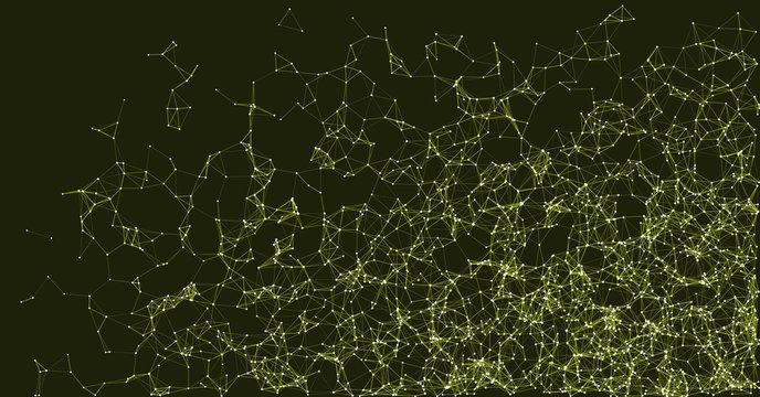 Network Mesh Procedural Art background illustration