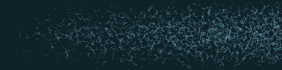 Network Mesh Procedural Art background illustration