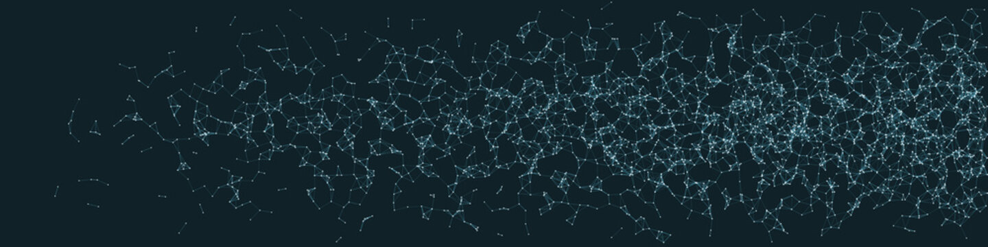 Network Mesh Procedural Art background illustration