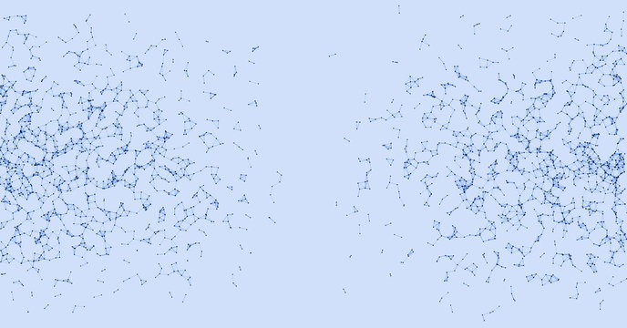 Network Mesh Procedural Art background illustration