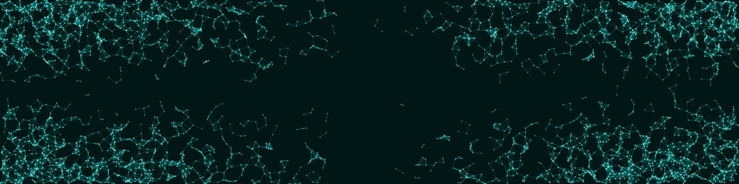 Network Mesh Procedural Art background illustration