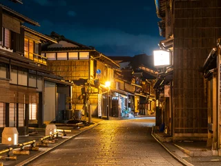 Plexiglas foto achterwand 京都　夜の二年坂 © oben901
