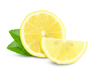 lemon isolated on white background with clipping path
