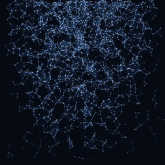 Network Mesh Procedural Art background illustration