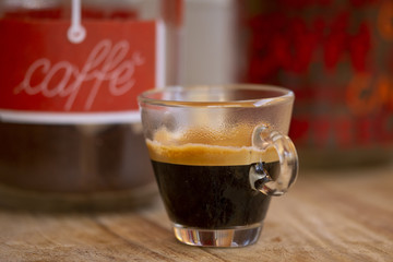extra strong espresso coffee