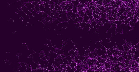 Network Mesh Procedural Art background illustration