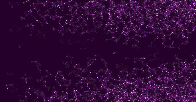 Network Mesh Procedural Art background illustration