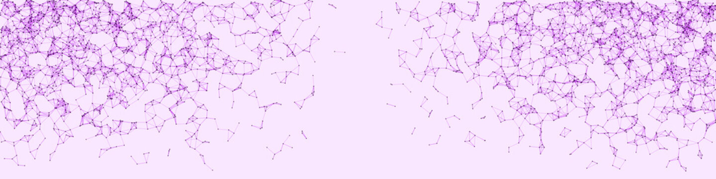 Network Mesh Procedural Art background illustration
