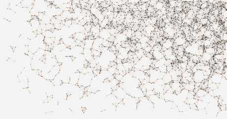 Network Mesh Procedural Art background illustration