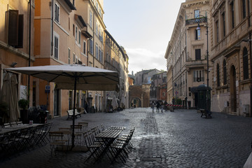 Fototapeta na wymiar the Jewish ghetto in Rome