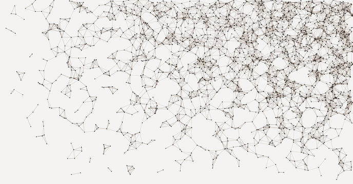 Network Mesh Procedural Art background illustration