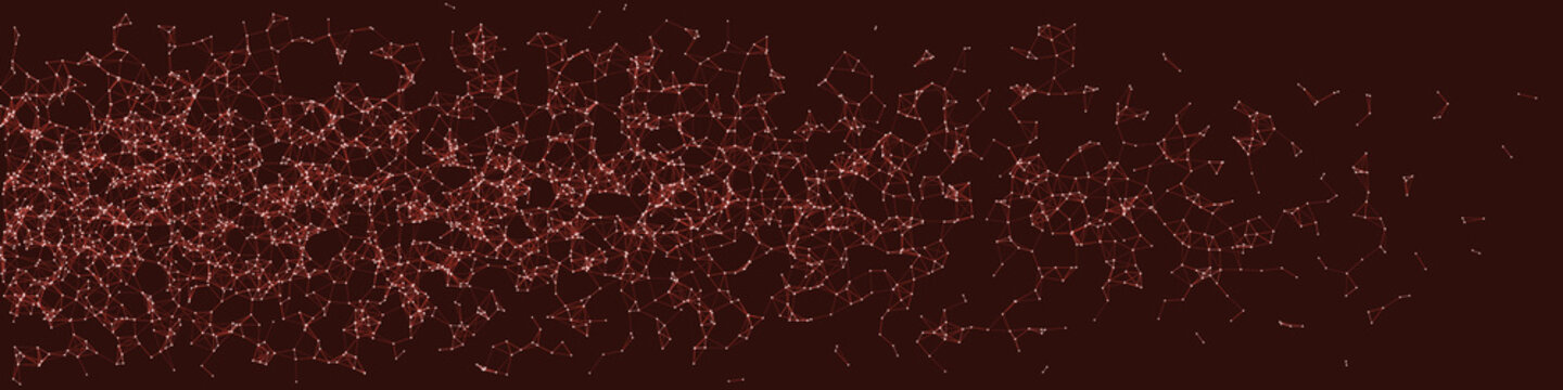 Network Mesh Procedural Art background illustration
