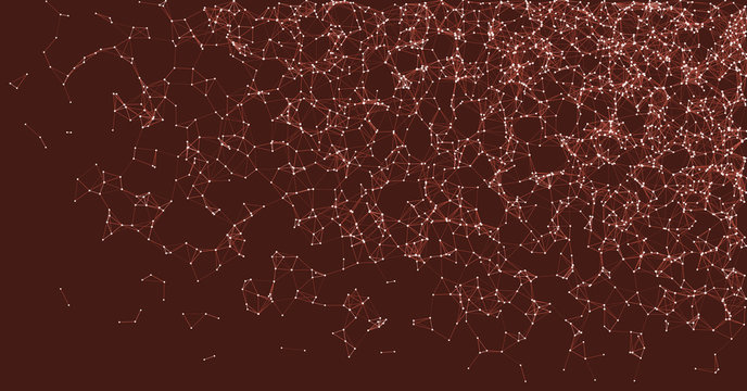 Network Mesh Procedural Art background illustration