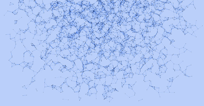 Network Mesh Procedural Art background illustration