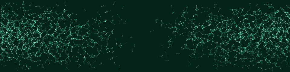 Network Mesh Procedural Art background illustration