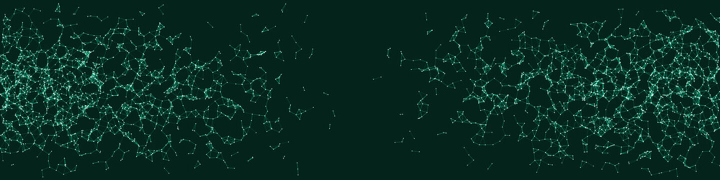 Network Mesh Procedural Art background illustration