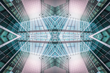 low angle view of skyscrapers in Taipei, Taiwan