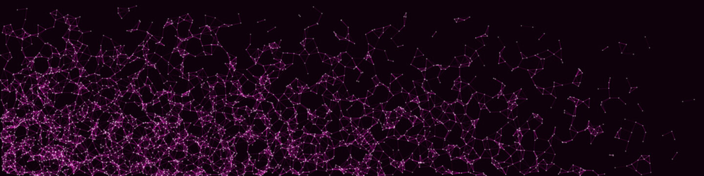 Network Mesh Procedural Art background illustration