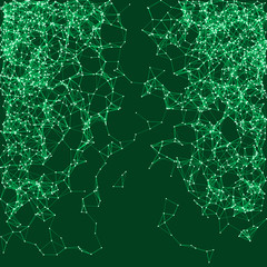 Network Mesh Procedural Art background illustration