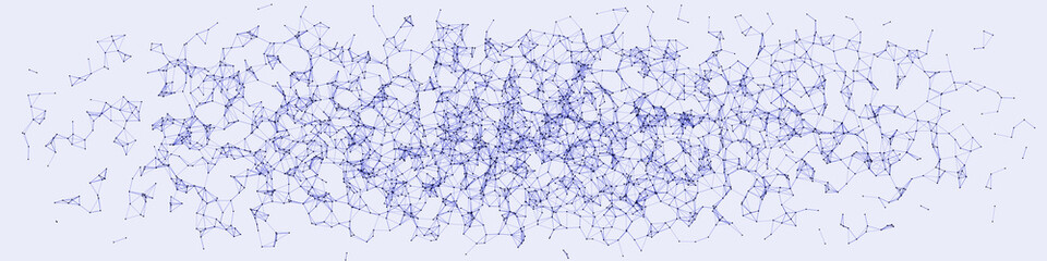 Network Mesh Procedural Art background illustration