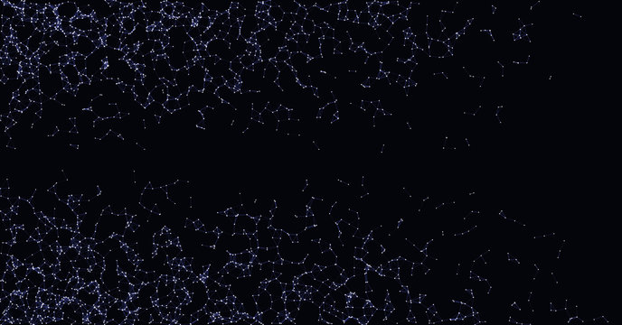 Network Mesh Procedural Art background illustration