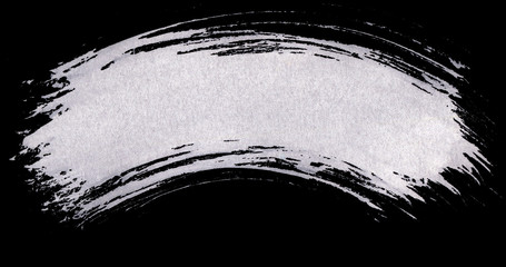 Brush paint strokes. Texture brushes and modern grunge brush lines. Ink brush artistic design element for frame design. Isolated elements set. Rough smears and stains