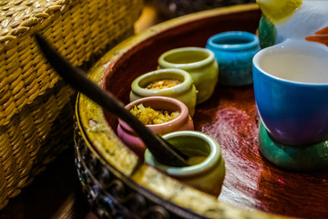 Thai seasoning ingredients in Bangkok, Thailand