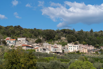 Fototapeta na wymiar Ancient village of Verezzi, Ligurian Riviera