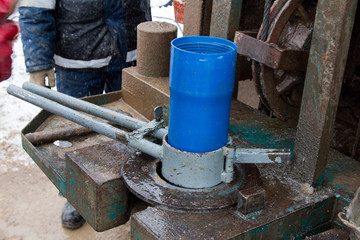 preparing for drilling