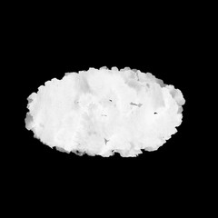 Wet ink geometric shape. Brush paint strokes. Texture brushes and modern grunge brush lines. Ink brush artistic design element for frame design. Isolated element.