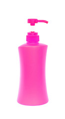 Plastic Bottle pump Of Gel, Liquid Soap, Lotion, Cream, Shampoo on white background