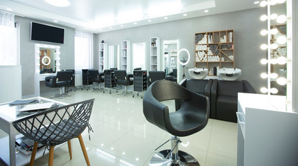 Hair spa. Barber shop with professional equipment