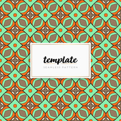 Background mandala seamless pattern vector