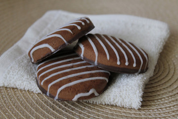 chocolate chip cookies on a plate