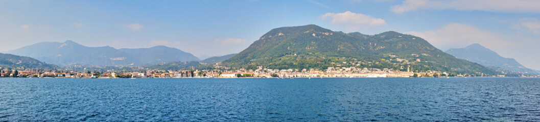 Panoramic picture of City of Salò, at Lake Garda in Italy.