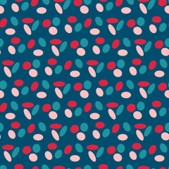 Abstract geometric seamless pattern with elliptical shapes