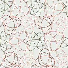Abstract geometric seamless pattern with elliptical shapes