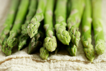 Asparagus.  Fresh Asparagus on white background