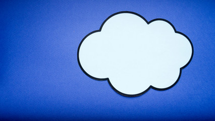 message icon on blue background