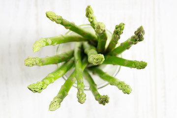Asparagus.  Fresh Asparagus on white background