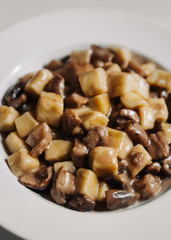 Porcini Mushrooms Gnocchi Plate