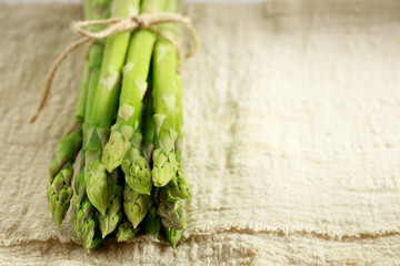 Asparagus.  Fresh Asparagus on white background